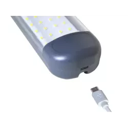 Mocna latarka warsztatowa lampa 48 LED cob USB hak magnes akumulatorowa - 4