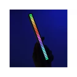 Ledy USB reakcja na dźwięk multikolor neon listwa RGB LED mruga 18 trybów - 7