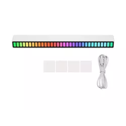 Ledy USB reakcja na dźwięk multikolor neon listwa RGB LED mruga akumulator - 12