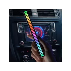 Ledy USB reakcja na dźwięk multikolor neon listwa RGB LED mruga akumulator - 5
