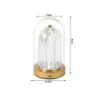 Lampka nocna stołowa kryształ LED lampion dotykowa - 9