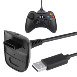 Kabel ładowarka do pada Xbox 360 USB play charge - 1