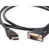 Kabel VGA - hdmi 1,3m gold złote złącza full HD przewód d-sub-5907451352007