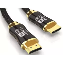 Kabel przewód hdmi 2.1 video ultra high speed 8k 60hz 4k 120hz hq gold 3m - 8