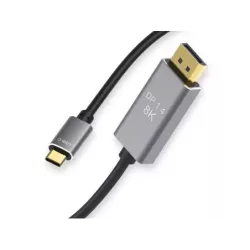 Kabel przewód displayport USB typ-c 1.4 video audio USB-c 8k 4k 2k 1,8m - 3