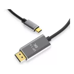 Kabel przewód displayport USB typ-c 1.4 video audio USB-c 8k 4k 2k 1,8m - 8