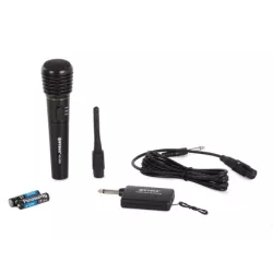 Karaoke mikrofon bezprzewodowy + stacja + przewód! - 9