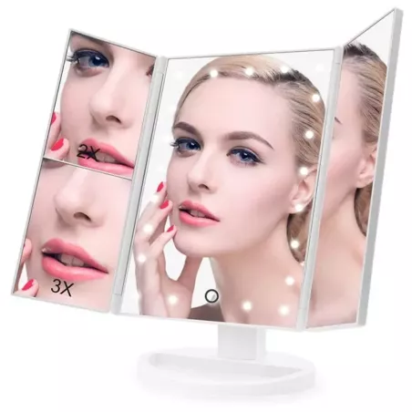 Lusterko kosmetyczne podświetlane LED powiększenie-5907451311035