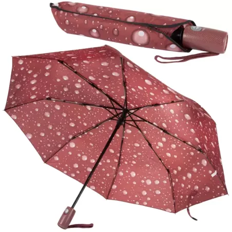Parasol parasolka składana automat włókno damski-5907451329535