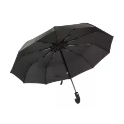 Parasol parasolka składana automat czarny unisex - 5