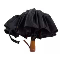 Parasol parasolka składana automat czarny unisex elegancki duży porządny - 2
