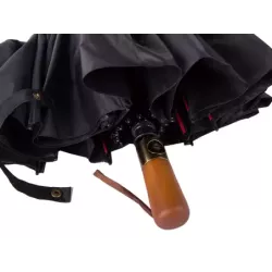 Parasol parasolka składana automat czarny unisex elegancki duży porządny - 3
