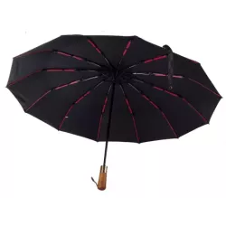 Parasol parasolka składana automat czarny unisex elegancki duży porządny - 5