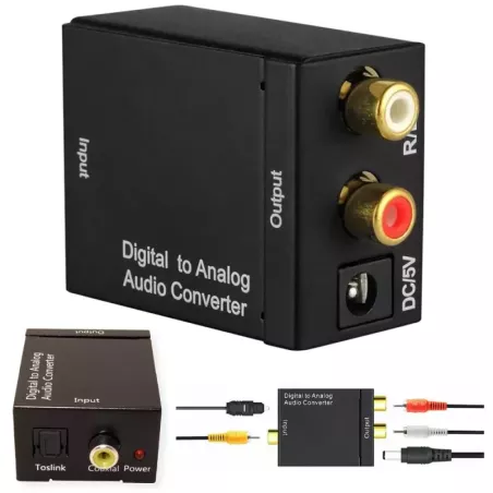 Konwerter optyczny toslink spatif na 2x cinch rca-5907451330241