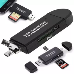 Czytnik kart SD microSD tf USB USB-c micro USB 3w1 - 1