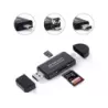 Czytnik kart SD microSD tf USB USB-c micro USB 3w1 - 3