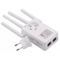 Mocny wzmacniacz sygnału wifi repeater 300mb/s wps - 10