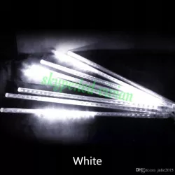 Lampki sople meteory 238 led 50 cm białe ciepłe