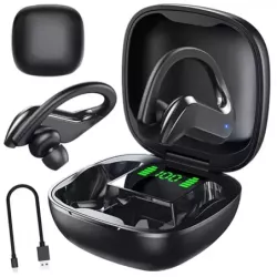 Słuchawki bezprzewodowe bluetooth sportowe do ćwiczenia biegania na ucho - 1