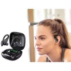 Słuchawki bezprzewodowe bluetooth sportowe do ćwiczenia biegania na ucho - 11