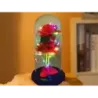 Wieczna róża w szkle świecąca LED RGB prezent na okazję dla kobiet czerwona-5907451356852