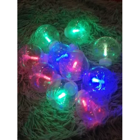 Lampki choinkowe 3m 10kulek po 5cm led światłowodowe wielobarwne RGB-