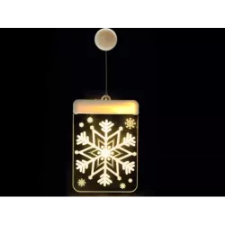 Witraż LED 3d na okno ozdoba lampki świąteczne - 11
