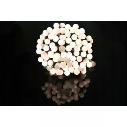 Lampki choinkowe kulki 100 LED-11m ciepłe+czapka