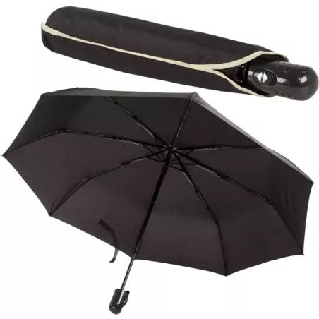 Parasol parasolka składana automat włókno czarny-5907451329597