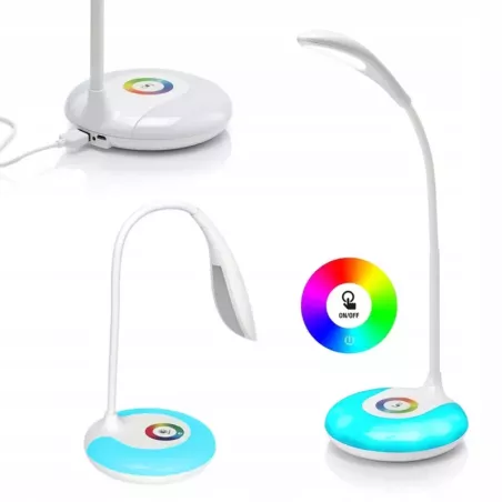 Lampka na biurko led rgb biurko lampa 256 kolorów-5907451333303