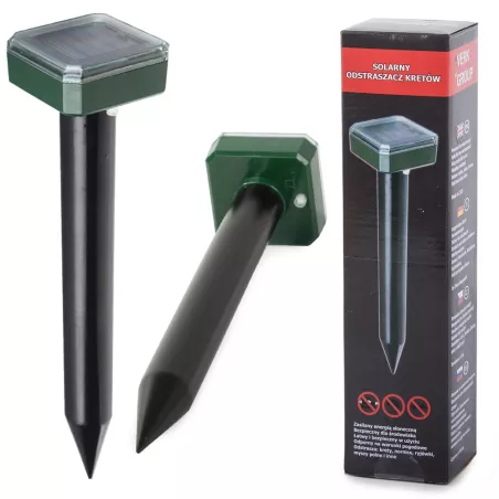 Solarny odstraszacz kretów i gryzoni wbijany w grunt-5907451321430