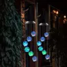 Bajeczne kulki solarne lampki ogrodowe LED tęcza barw za dnia i w nocy