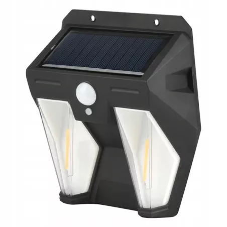 Kinkiet solarny lampa Led czujnik ruchu i zmierzchu ciepły 3000K IP65-5905982161945