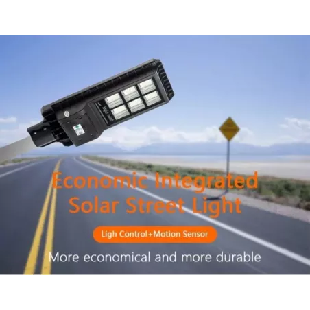 Latarnia uliczna solarna 90W, pilot, czujnik ruchu.-