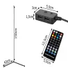 Lampa stojąca podłogowa narożnikowa rgb led nocna do sypialni aplikacja 1,5-5907451362228