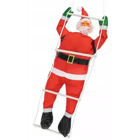 Święty Mikołaj gwiazdor wchodzący sznurowej po drabinie 100/160cm-5904238416877