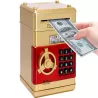 Skarbonka sejf bankomat ma kod dostępu na banknoty monety małe skarby