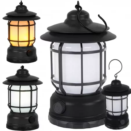 Lampa kempingowa biwakowa akumulatorowa led usb turystyczna hak pochodnia-5907451367025