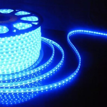 Taśma led dioda 5050 1mb 230V niebieska IP68-