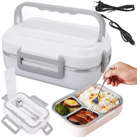 Elektryczny lunchbox podgrzewany pojemnik obiadowy do ciężarówki pracy-5907451366981
