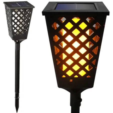Lampa ogrodowa solarna wbijana pochodnia z efektem płomienia latarnia-5907451327357