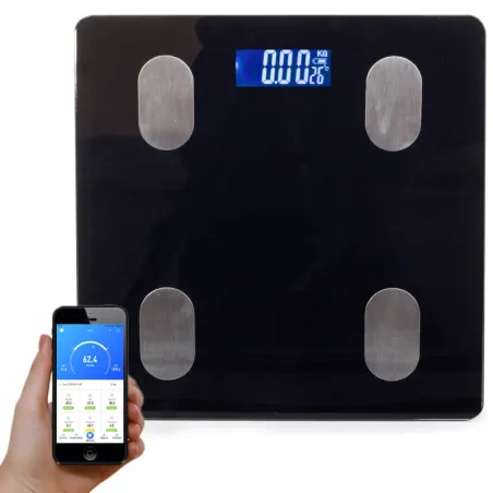 Waga łazienkowa analityczna bmi bluetooth 180kg zasilana z baterii-5907451316481