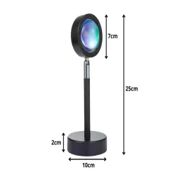 Projektor lampka zachód wschód imitacja słońca led rgb usb + pilot-5907451371077