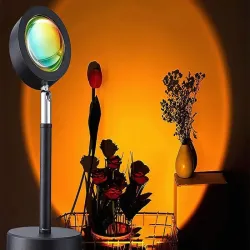 Projektor lampka zachód wschód imitacja słońca led rgb usb + pilot-5907451371077