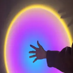 Projektor lampka zachód wschód imitacja słońca led rgb usb + pilot-5907451371077