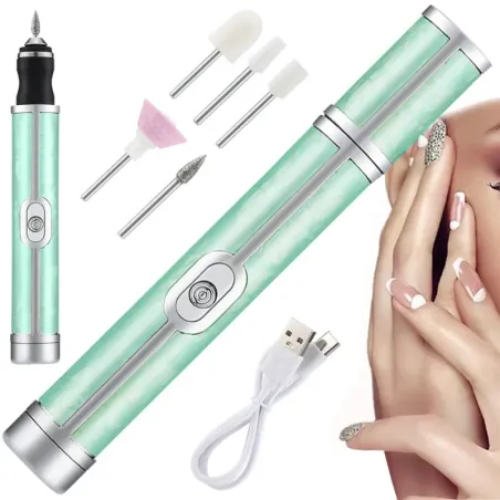 Frezarka do paznokci manicure pedicure z zestawem frezów akumulator