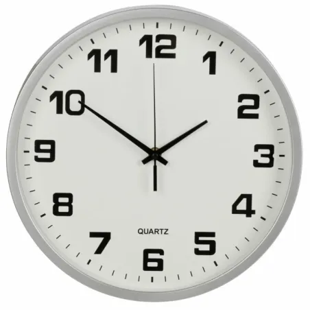 Zegar ścienny duży nietykający cichy 25 cm okrągły wskazówkowy sekundnik-5907451360910