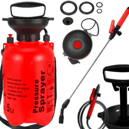 Opryskiwacz 5l ciśnieniowy ręczny ogrodowy spryskiwacz długa lanca-5907451356579
