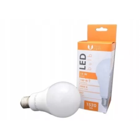 Żarówka LED E27 15W/220V ciepła 1520 lm super mocna-5900495479761