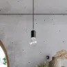 Żyrandol EDISON 3 czarny